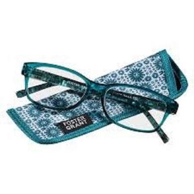 Foster Grant Pearla Reading Glasses Teal +2.00
