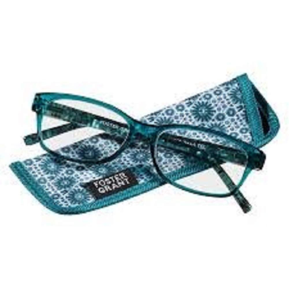 Foster Grant Pearla Reading Glasses Teal +2.00