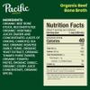 Pacific Foods Organic Beef Bone Broth, 32 Oz, Pack of 12 view 2