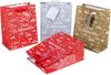 Extra Large Gift Everpackungs  52 Pieces, Merry X-Mas; Set Contains 4 Rolls of Wrapping Paper, 4X Bottle Pockets, 4 Pockets, 4 Gift Ribbons 12 Egg Nests and 24 Self-Adhesive Mini Ice Eifen view 4