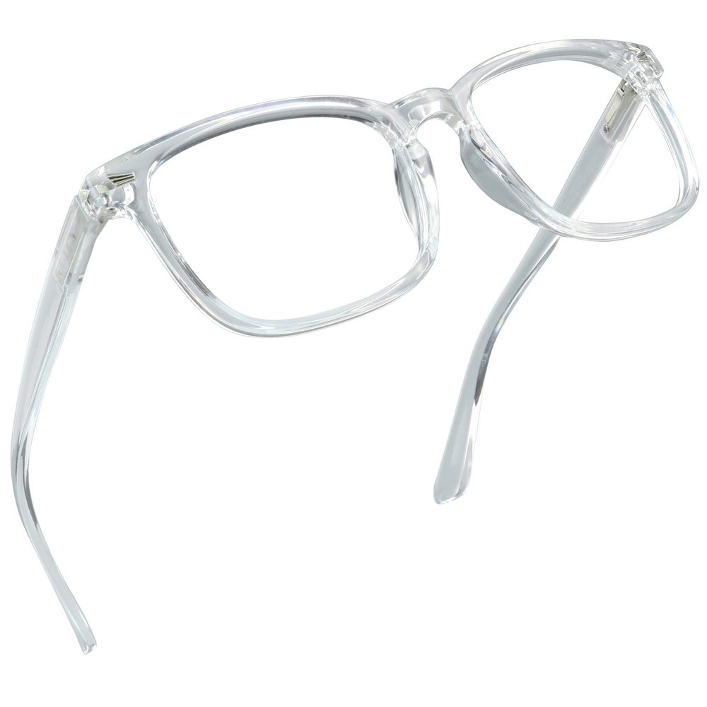 LifeArt Blue Light Blocking Glasses, Anti Eyestrain, Computer Reading Glasses, Gaming Glasses, TV Glasses for Women Men, Anti Glare (Transparent, +3.50 Magnification)