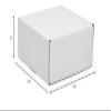 10ea - 10 X 10 X 5 White Corrugated Tuck Top Box-Pkg view 2