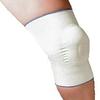 Alpha Medical Elastic Compression Knee Brace with Visco Patella Support  Sport Knee Brace  Active Knee Support  Knee Pain (X-Large Beige) view 3