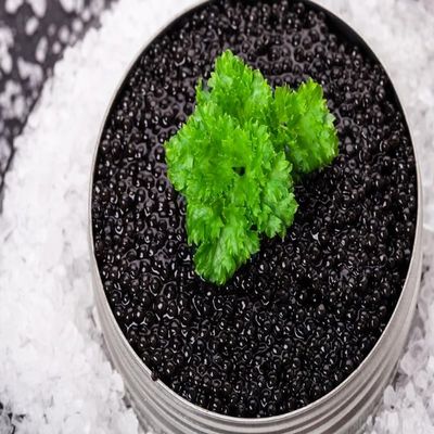 American Bowfin Caviar Wild-Caught Louisiana "Choupique" Roe, Malossol Small Dark Pearls (4 oz / 113 g)