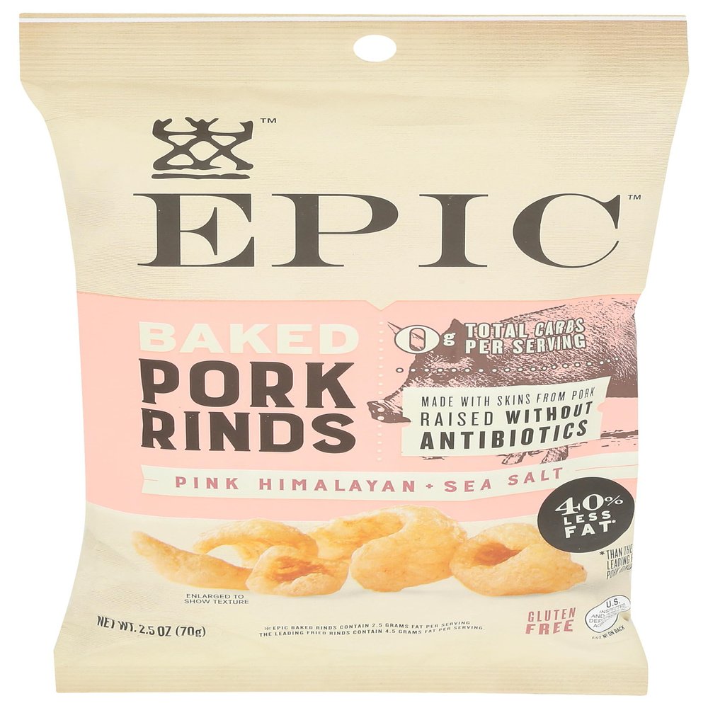 Epic Pork Rinds Bkd Himlyn Pnk, 2.5 oz