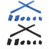 Galaxy Nose Pads & Earsocks Rubber Kits For Oakley Half Jacket XLJ/Half Jacket Black/Blue view 1