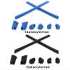 Galaxy Nose Pads & Earsocks Rubber Kits For Oakley Half Jacket XLJ/Half Jacket Black/Blue view 2