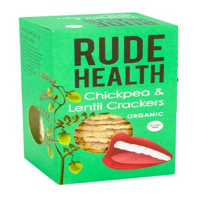 Rude Health Organic Chickpea and Lentil Crackers, 120g