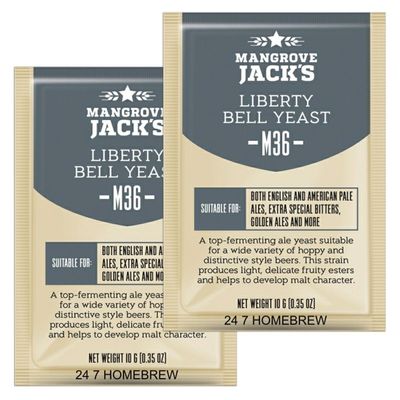 2X Mangrove Jacks Craft Series Yeast M36 Liberty Bell Ale 10g)