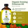 SVA Evening Primrose Oil Organic - 4 Fl Oz  100% Natural Cold Pressed Organic Evening Primrose Oil - for Face, Skin Care, Hair Care, Scalp Massage & Body Massage  Carrier Oil with Dropper view 2