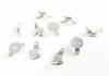 50 Pcs Ortho Lingual Buttons Bondable Double Wings Round 80g Mesh Base and Retangular Cleat Eyelets Dental Orthodontic view 4