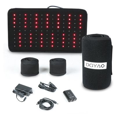 DGYAO Red & Infrared Light Therapy Belt for Pain Relief Flexible Wearable Wrap Deep Therapy Pad with Timer for Back Shoulder Joints Muscle Pain Relief