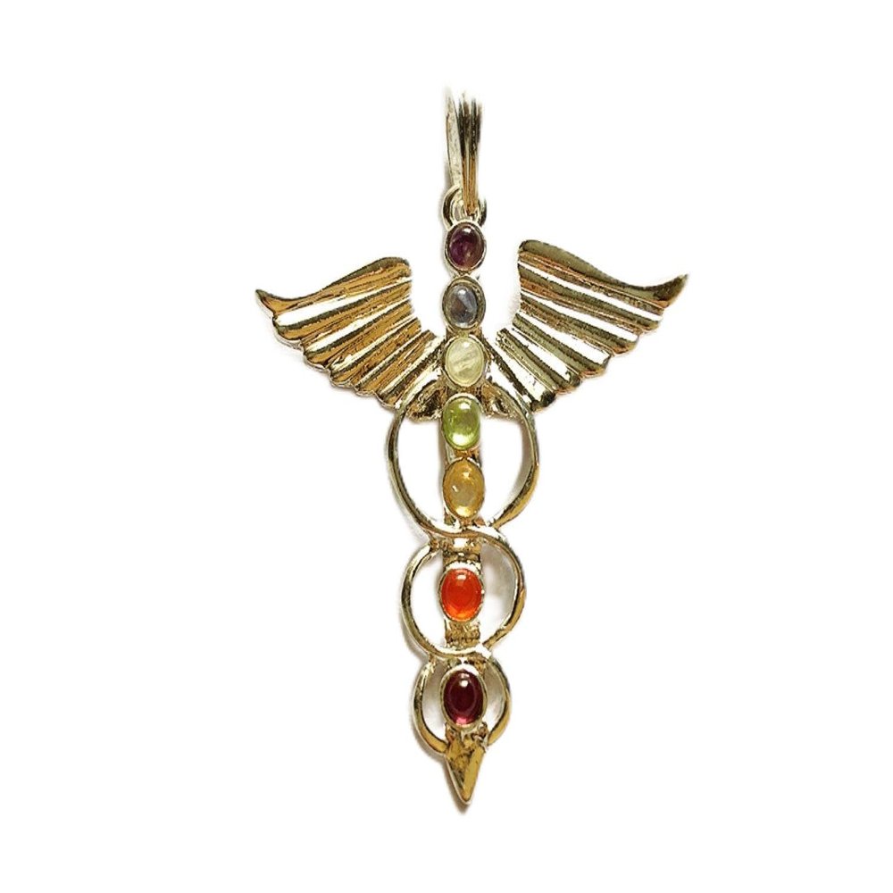 7 Chakras Crystal Healing Energy Angel Wings Metal Healing Reiki Chakra Pendants Chakra Balancing, Chakra Healing, Spiritual Energy,Crystal Healing,Balancing Energy,Emotional Healing Energy, Healing