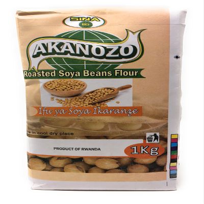 Akanozo "Roasted Soy Beans Flour" (Ifu ya Soya Ikaranze) 2.2 lbs or 1 kg.