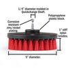 10 Piece Drill Brush Attachments: 5 inch Drill Brushes & Scouring Pads & Suction Cup - Clean Tough Dirt - for Marble/Granite Tile, Grout, Rim, Kitchen Sink,Carpet, Coated Doors, Fiberglass Tubs view 2
