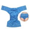 Reusable Adult Diaper, Washable Adult Pocket Nappy Cover Adjustable Reusable Diaper Cloth Breathable Leakfree Adult Cloth Diaper (Dark Blue) view 1