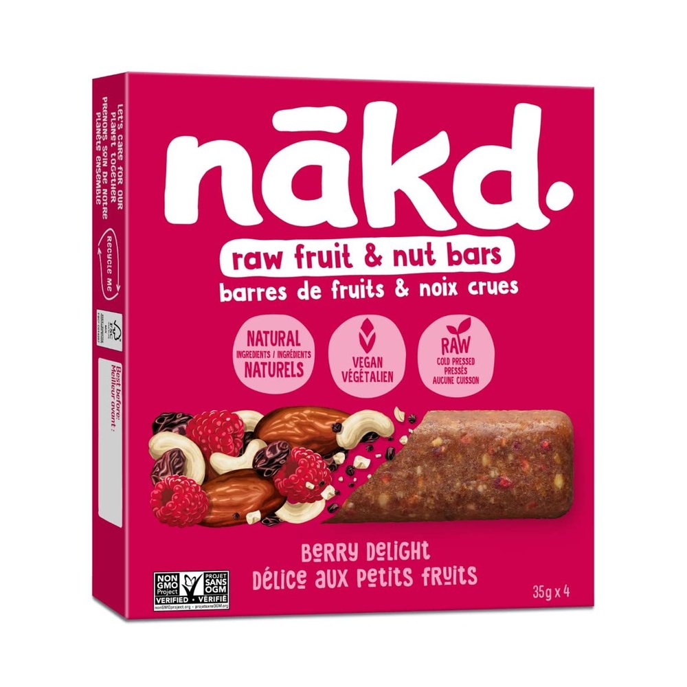 Nakd Berry Delight Bar 4pk, 35 GR