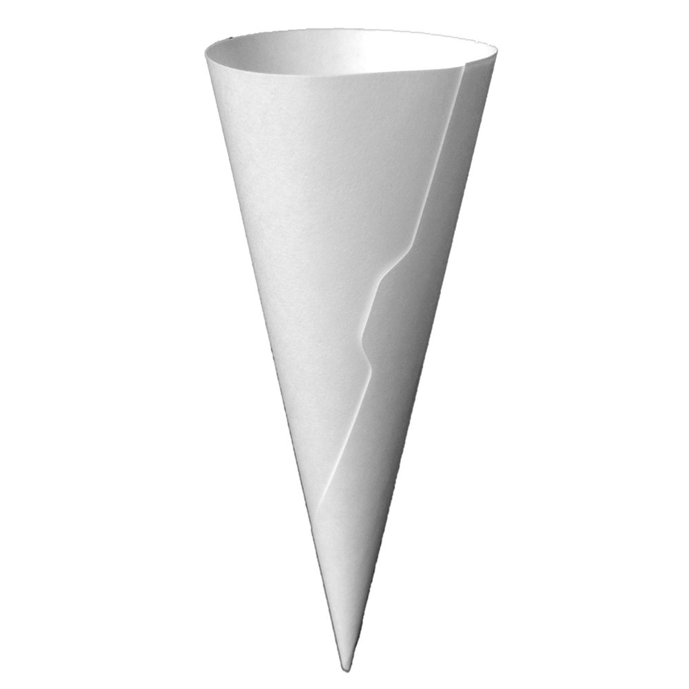 Dot Red - 200 Medium Sugar Cone Paper Jackets - Recyclable - Straight Edge Ice Cream Waffle Cone Jacket (200 Pack)