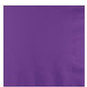 Club Pack of 500 Amethyst Purple Premium 3-Ply Disposable Paper Luncheon Napkins 6.5"