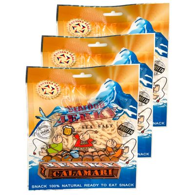 Cantina Star (Calamari) Calamari Jerky, 75g, Pack of 3