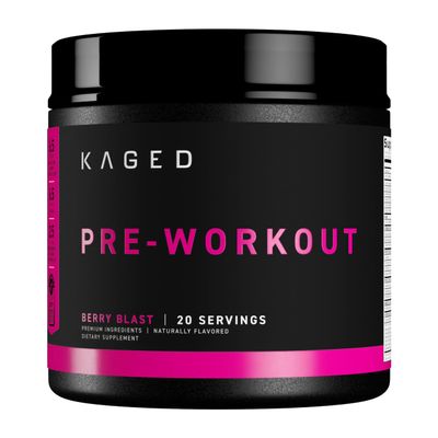 Kaged Original Pre Workout Powder | Berry Blast | Pre-Workout with Creatine, Beta Alanine, L-Citrulline, BCAAs | 274 mg Organic Caffeine | Pre Supplements for Men & Women | 20 Servings