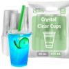 Clear Plastic Disposable Cups with Lids and Smoothie Straws 500 Count - 16 oz (Ounces) Clear PET Cup for Smoothies, Protein Shakes, Bubble Tea, Iced Coffee, Boba, Fresh Juice, Meal Prep, Party Cup view 1