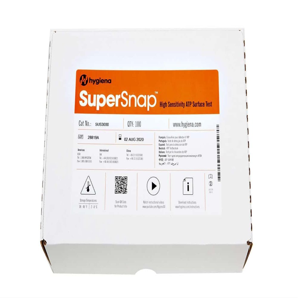 Hygiena SuperSnap High Sensitivity ATP Test Device (Case of 100)