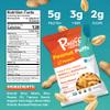 Pnuff Crunch Peanut Butter Puffs - Healthy Snacks, Low Calorie Snacks, Gluten Free Snacks, Vegan, High Protein, Keto, Office Snacks, Low Sugar, as Seen on Shark Tank - Original, 4 Oz Bag (Pack of 3) view 2