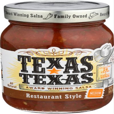 Texas Texas, Restaurant Style Medium Salsa, 16 oz