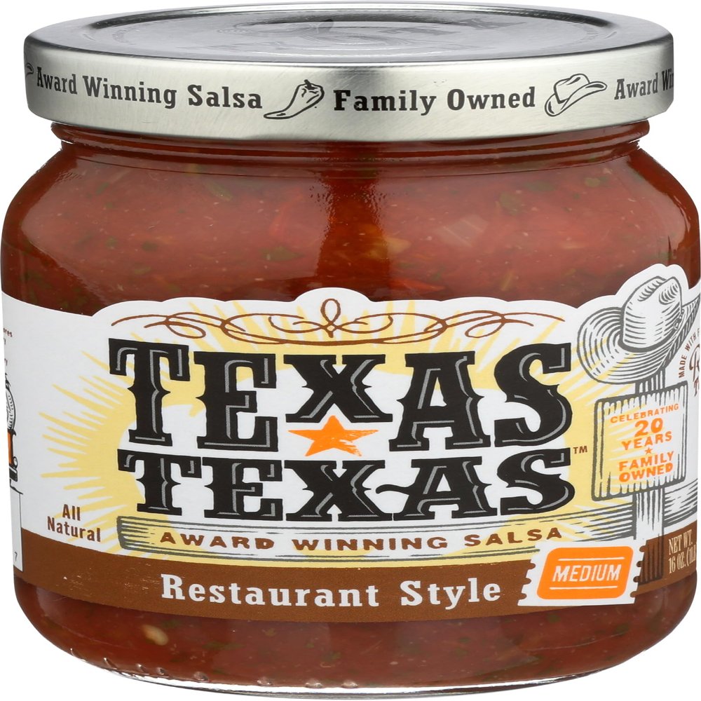 Texas Texas, Restaurant Style Medium Salsa, 16 oz