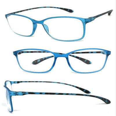 1 Pair Square Colorful Thin Frame Full Lens Reading Glasses Readers (Blue, 1.50)