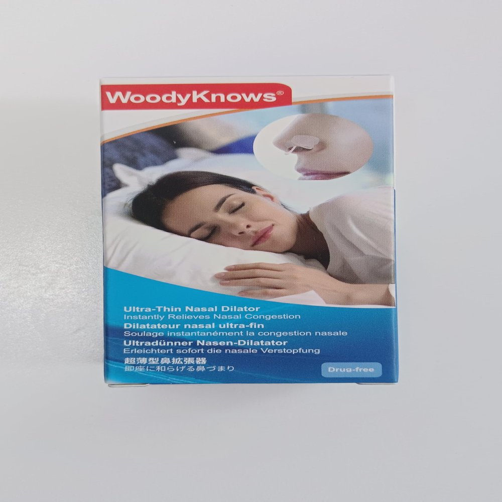 WoodyKnows Ultra-Thin Nasal Dilator, Improves Sleep and Sports Airflow, alleviates Nasal Congestion and Nose-Related snoring, deviated Septum aid (S 3 Pack)
