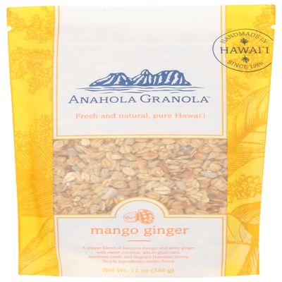 Anahola Granola, Granola Mango Ginger Wheat Free, 12 Ounce