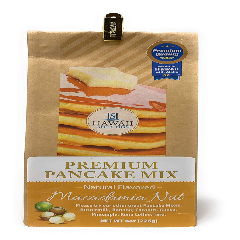 Hawaii Selection, Pancake Mix Premium Macadamia Nut, 8 Ounce