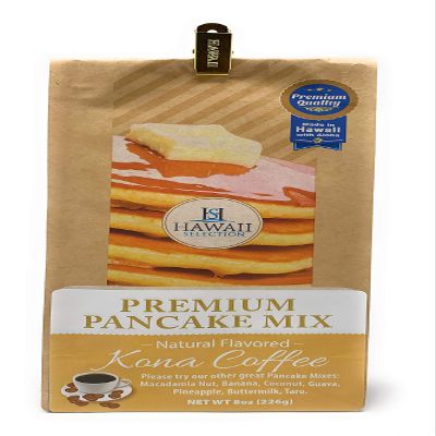 Hawaii Selection, Pancake Mix Premium Kona Coffee, 8 Ounce
