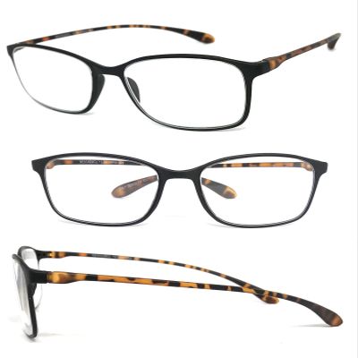 1 Pair Square Colorful Thin Frame Full Lens Reading Glasses Readers (Black, 1.75)