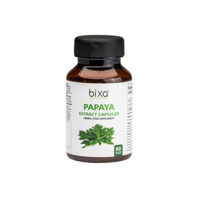 bixa BOTANICAL Papaya Leaf Extract Pure Premium Quality (Carica Pappaya) Ayurvedic Natural Herbal Supplement | Veg Capsules 60 Count (450mg)