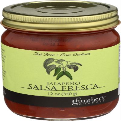 Gunther's Gourmet Jalapeno Salsa Fresca, Jalapeo Salsa Fresca, Fresh Aroma And Well-Balanced Flavor 12 ounce