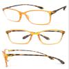 1 Pair Square Colorful Thin Frame Full Lens Reading Glasses Readers (Orange, 2.50) view 1