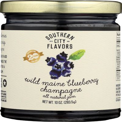 Southern City Flavors, Jam Wild Maine Blueberry, 10 Ounce