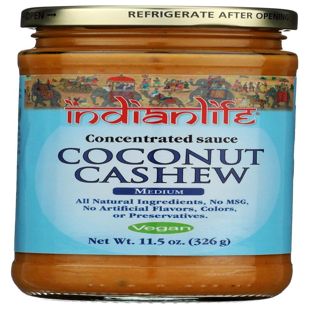 Indianlife, Sauce Cooking Coconut Cashew 11.5 Fl Oz