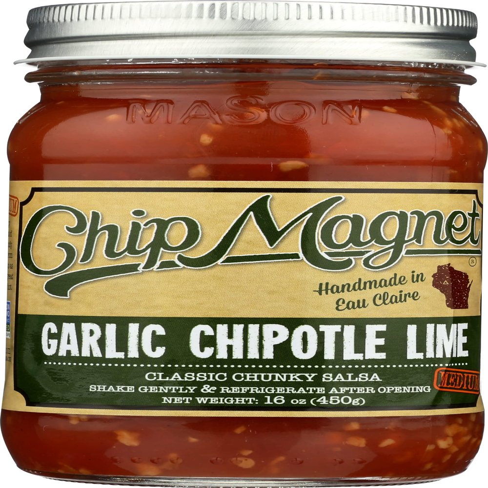 Chip Magnet, Salsa Medium Chipotle Garlic, 16 Ounce