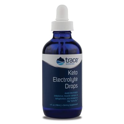 Trace Minerals Keto Electrolyte Drops - Keto Fitness Supplement for Electrolyte Balance - Supports Energy Levels & Muscle Health - Gluten-Free & Sugar-Free- Vegan - Unflavored - 4 fl oz (24 Servings)
