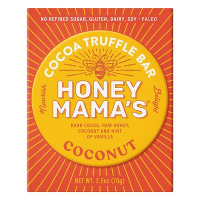 HONEY MAMAS Coconut Fudge Cocoa Truffle Bar, 2.5 OZ