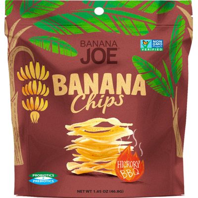BBQ Flavored Chips , Gluten-Free Healthy Snacks for Adults & Kids  Vegan & Paleo Approved  A Potato Chip Thats Good For You (Made From 100% Real Banana) (Hickory BBQ, 1)