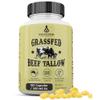 Ancestral Supplements Grass Fed Beef Tallow Capsules, 3000mg, Nourishing Kidney Fat Supplement Supports Bones, Teeth, Gums, Skin, Immune and Overall Health, Non-GMO, 180 Capsules view 1