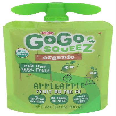 Gogo Squeez Organic Applesauce On The Go, 3.2 OZ