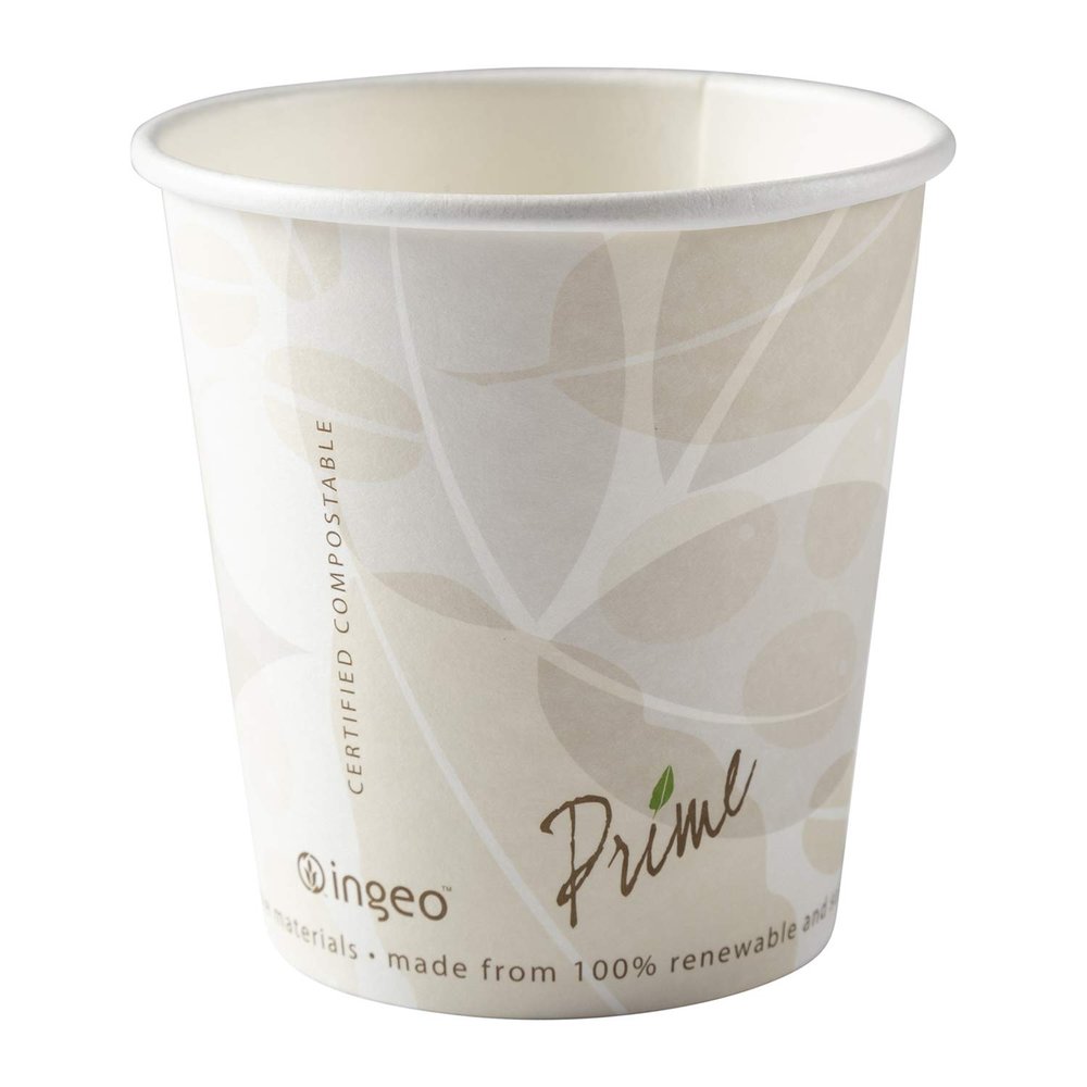CiboWares 10 Ounce Disposable Paper Hot Cups with PLA Lining, Case of 1000