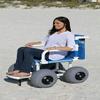 Beach Wheelchair, 12" Balloon Tires for Soft Sand, Easily Disassembles - WC-1