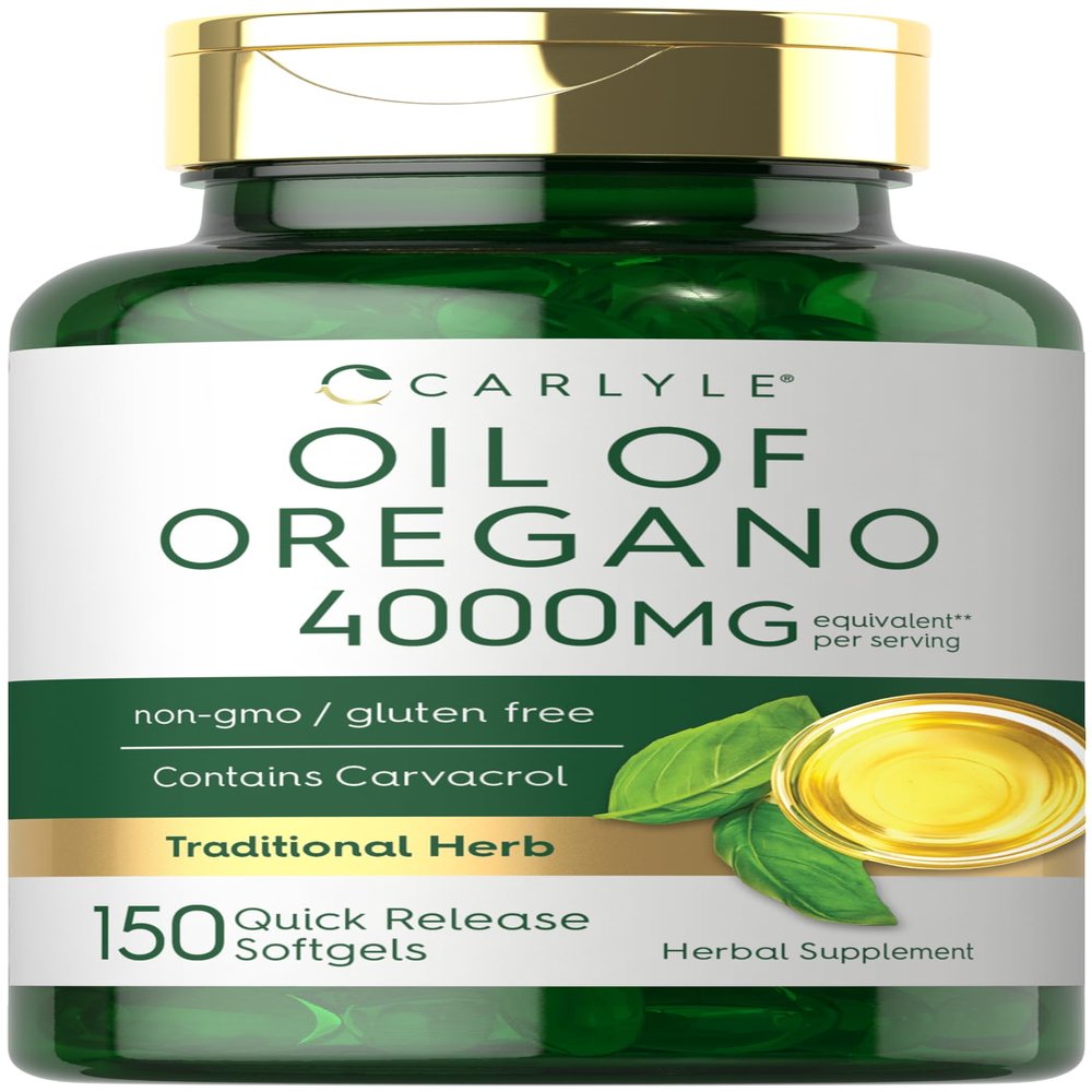 Carlyle Oregano Oil Supplement | 150 Softgel Capsules | Contains Carvacrol | Non-GMO & Gluten Free Formula